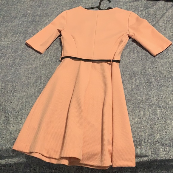 Sophisticated peach dress for causal wear - Picture 2 of 2
